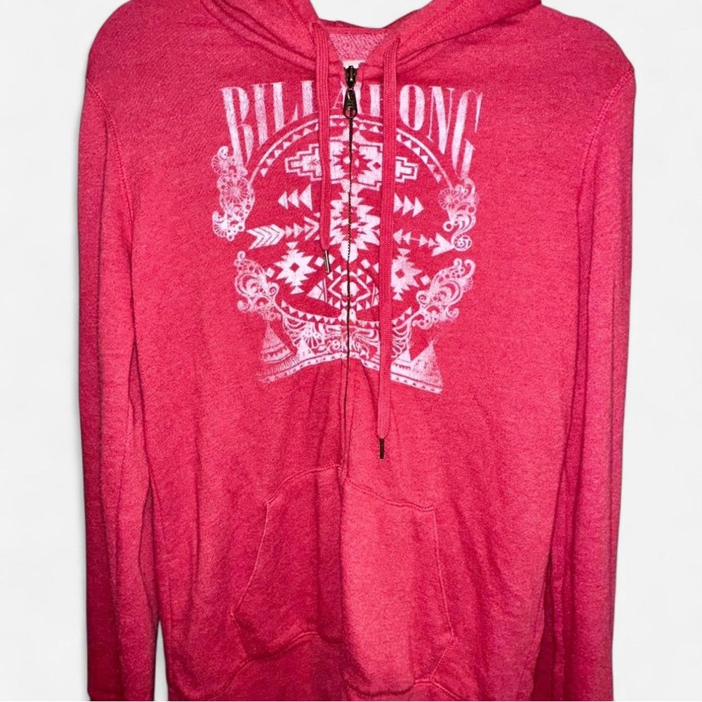Billabong Pink Zip-Up Hoodie